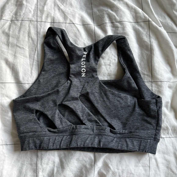 Peloton Gray Racerback Sports Bra - Picture 3 of 3